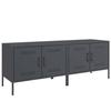 VidaXL Meubles TV 2 pcs anthracite 68x39x50,5 cm acier, support TV, buffet TV, meuble multimédia, banc TV, armoire hifi, 842939