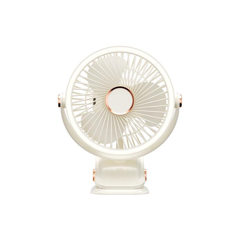 OEING Portable Rechargeable Clip-on Desk Fan with Night Light
