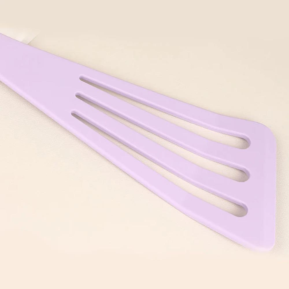 Anti-scalding Long Handle Inclined Leakage Shovel Silicone Steak Spatula Breakfast