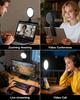 LitONES Compact Handheld Ring Light with Ideal for Computer Actress Monitor CRI High 50 Color Remote Work Tabletop Reading Tripod USB Ideal for Online