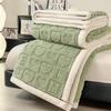 LISM Love Heart Knitted Velvet Throw Blanket