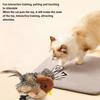 USB Rechargeable Cat Toy Flapping Bird Cat Toy 3 Levels Adjustable Remote Control USB Flapping Wings Cat Toy Chirping Cat Toy