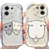 Adorable Big-Headed White Puppy Case for Xiaomi Redmi Note 15 14 13 12 Pro Plus 5G 15C 14C 13C 11 10 Pro 10S 4G A1 A2 Soft Cover