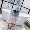 Large Cute Kids Hooded Bath Towel Cloak Cartoon Print Boys Girls Bathroom Beach Can Wear Super Absorbent Child Sunscreen Shawel