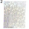Nail Sticker 9X8cm Laser Nail Stick Stripe Tape 3D Adhesive Decorative Diy Decals