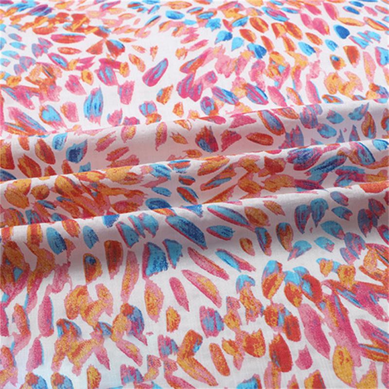 Summer Thin Cotton Cotton Dress Cheongsam Anti Mosquito Pants Fabric DIY Skirt Summer Skirts Cloth Printing Artificial