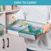Transparent Stackable Storage Boxes With Lids Dustproof Plastic Toy Sorting Organizers