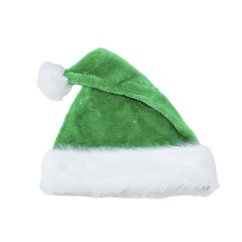 Christmas Headwear Cap Thicken Plush Perfect for the Holidays Colorful Outfits for Cosplay Santa Furry Hat