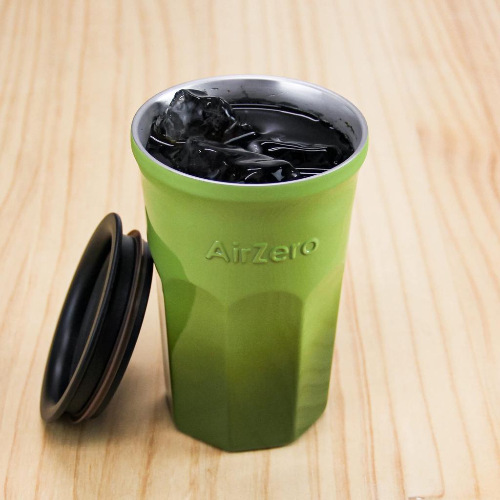 Vacuum Insulated Stainless Steel Tumbler with 450ml Keeps drinks hot or cold with the sliding prevents and features a carefully painted gradient Fits