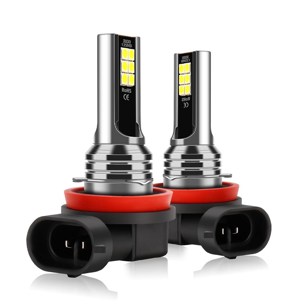 H4 LED Headlights High Low Beam 24000LM 6000K White, Bright 3570 CSP Chip H11 Auto Fog Lamps