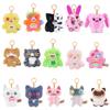 FUGG ALLEY CATS Peluche à suspendre Fuggler Chat sans poil Chat Siamois Chaton orange Dents Fiend Peluche Objet de collection Token