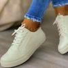 Frauen Schuhe Lace Up Damen Wohnungen Flock Weibliche 2021 Frühling Vulkanisierte Schuhe Mode Frau Turnschuhe Flache Mode