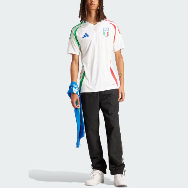 adidas Men's Italy 24 Away Soccer Jersey White IN0656