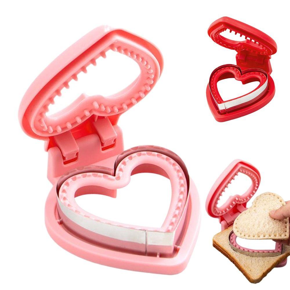Edelstahl DIY Sandwichausstecher Form Herzförmiger Sandwichmacher für Kinder Mittagessen
