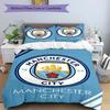 3pcs Football Team (32) Design Cover Set - HD Printed Bedding with 1 Cover and 2 Pillowcases - Perfect for Home and Dorm Decor
