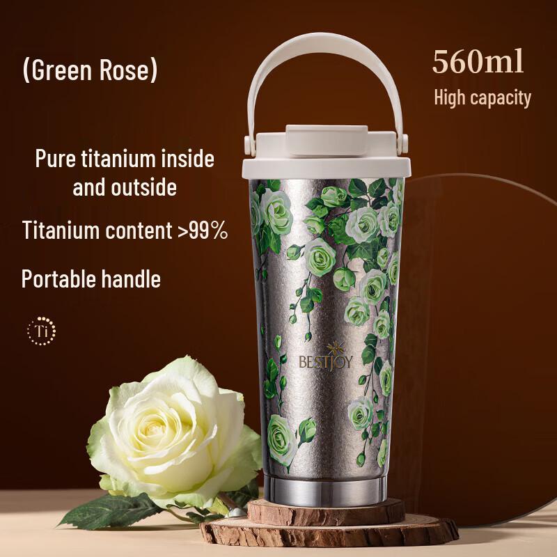 FUGUANG Shixi Pure Titanium Dual-Drink Vacuum Flask