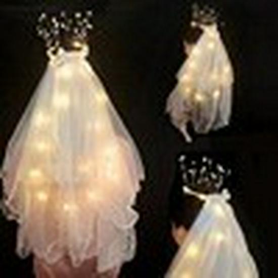 Luminous Pearl Tassel Veil - Photo Prop & Toy