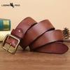 Retro Motetrend Belte Herre Ekte Skinn Spennespenne Ren Kuskinn Enkelt Allsidig Belte