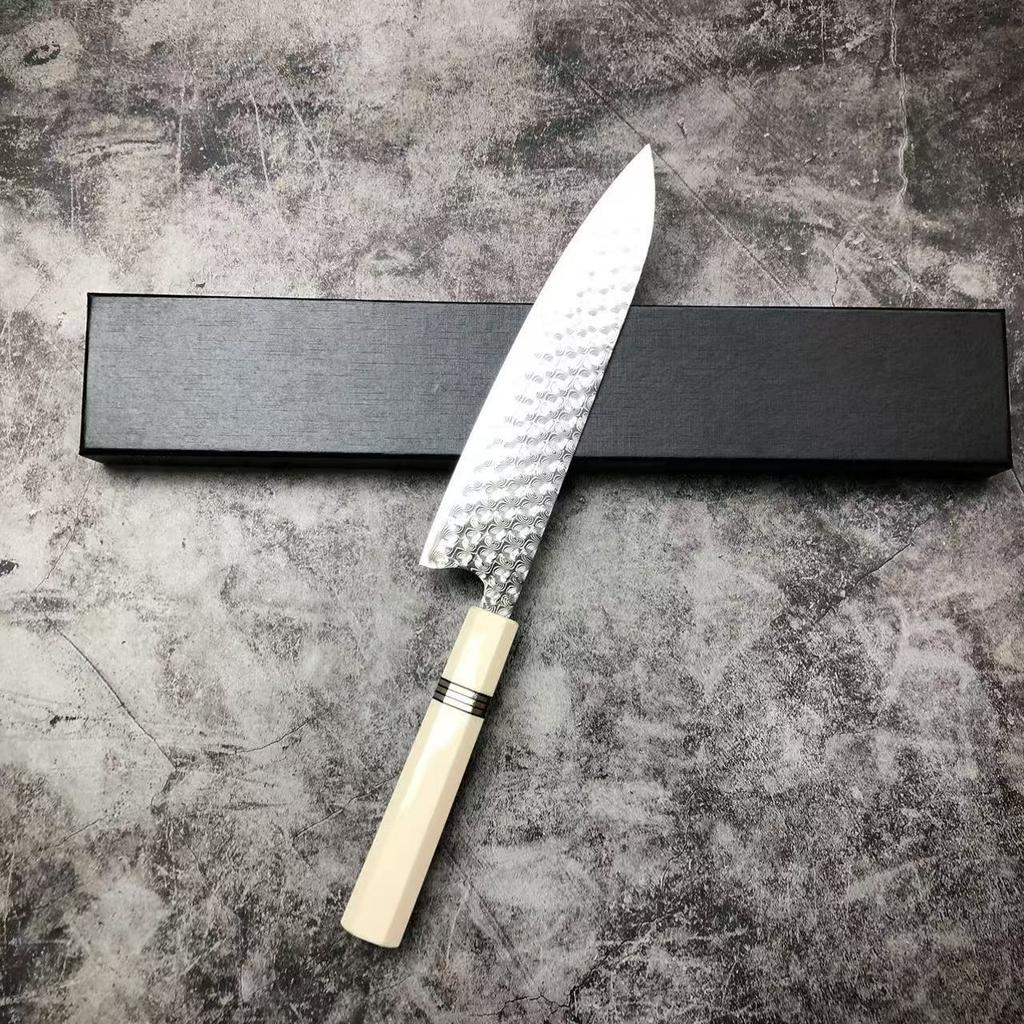 8.9 Inch Chef Knife Damasus Steel VG10 Blade Sharp Cleaver Slicing Gyutou Kiritsuke Japanese Kitchen Knives Cooking Tools Messer