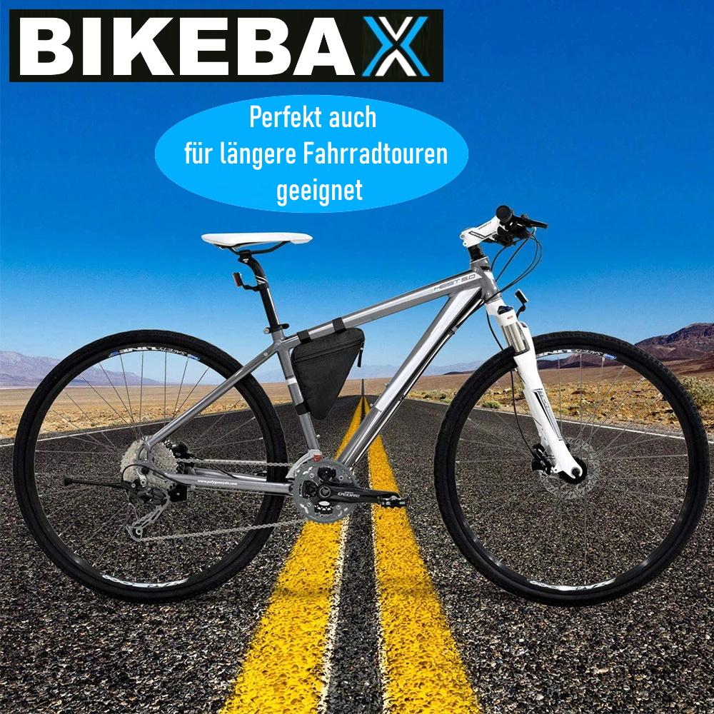 BIKEBAX Bicycle Frame Bag Bicycle Bag Triangular Bag + Tire Repair Kit