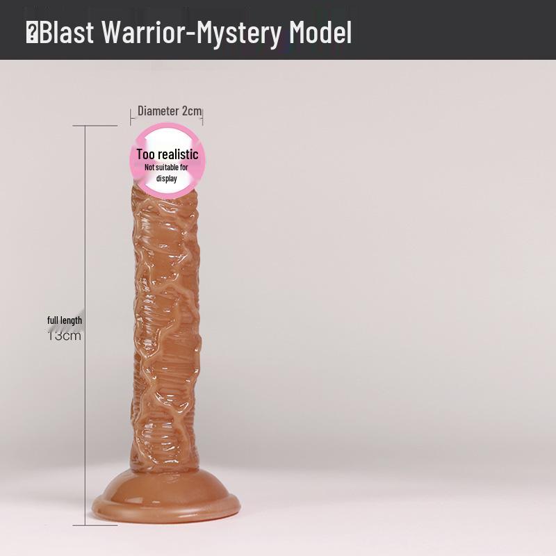 Long Love Muscle Explosion Warrior Mini Suction Cup Dildo for Women