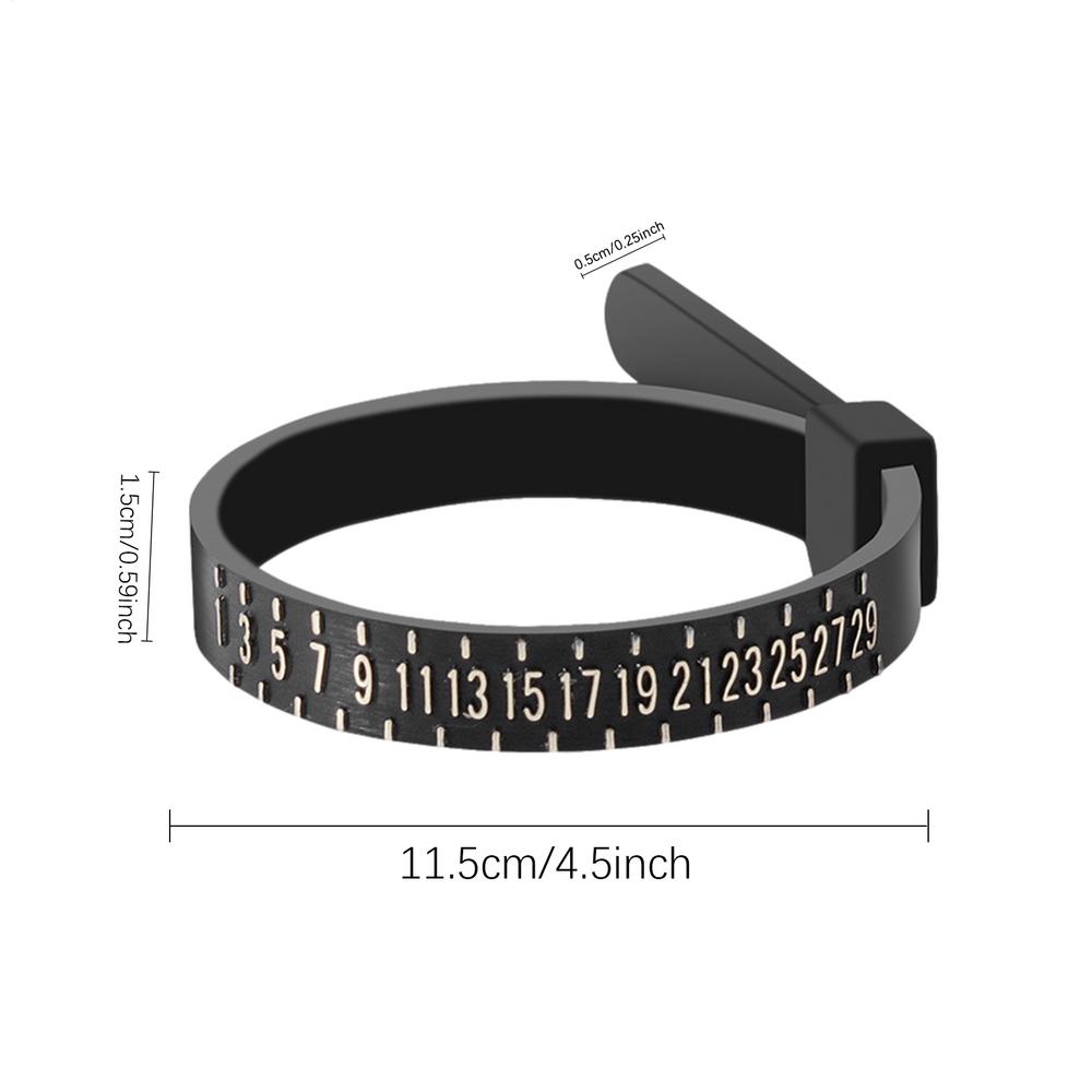 1PC White/Black US/EU/UK/JP Sizes Wedding Ring Band Ring Sizer Measure Genuine Tester Finger Gauge Jewelry Accessory Tools