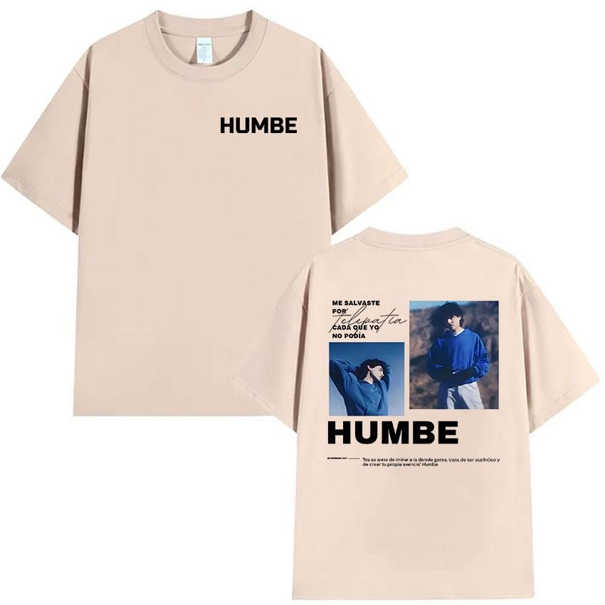 Singer Humbe Dueno Del Cielo Tour 2026 Graphic TShirt Mens Hip Hop Pop Fans Fashion Oversized Cotton T Shirt Gothic Streetwear
