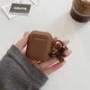 Fashion Chocolate Khaki Case For Apple Airpods Pro Case Soft Silicone Earphone Cover For Airpods 4 3 2 1 Case With Bear Keychain