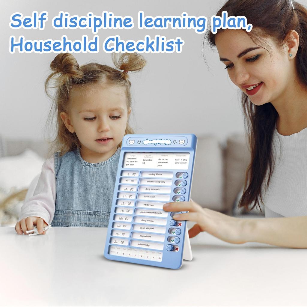 Selbstdisziplin Lernplan, Aufgabenliste und Planungsbrett-Erinnerungen Geeignet für Zuhause, Schule und den Gebrauch.