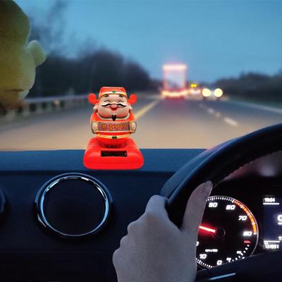Schreibtisch Schaukelfiguren Solar Nickelfigur Armaturenbrett Figuren Niedliche Cartoon Gott des Reichtums Schmuck Zubehör Für Das Auto