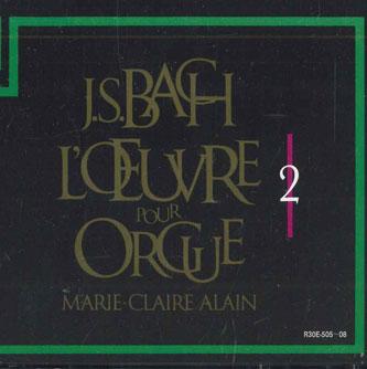 

CD MARIE CLAIRE ALAIN - Bach L oeuvre Pour Orgue 2 R30E50508 RVC Japan Classical Used