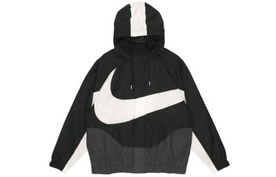 Sportswear Swoosh Hooded Woven Large Logo Jacket Black DD5968-010