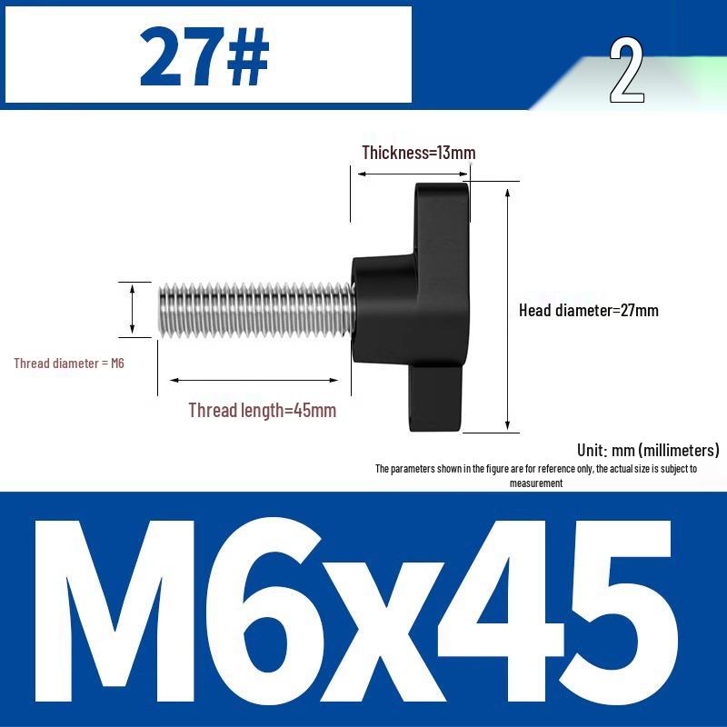 Stainless Steel Z-Type T-Handle Slotted Screw with Plastic Head (M4/M5/M6/M8)
