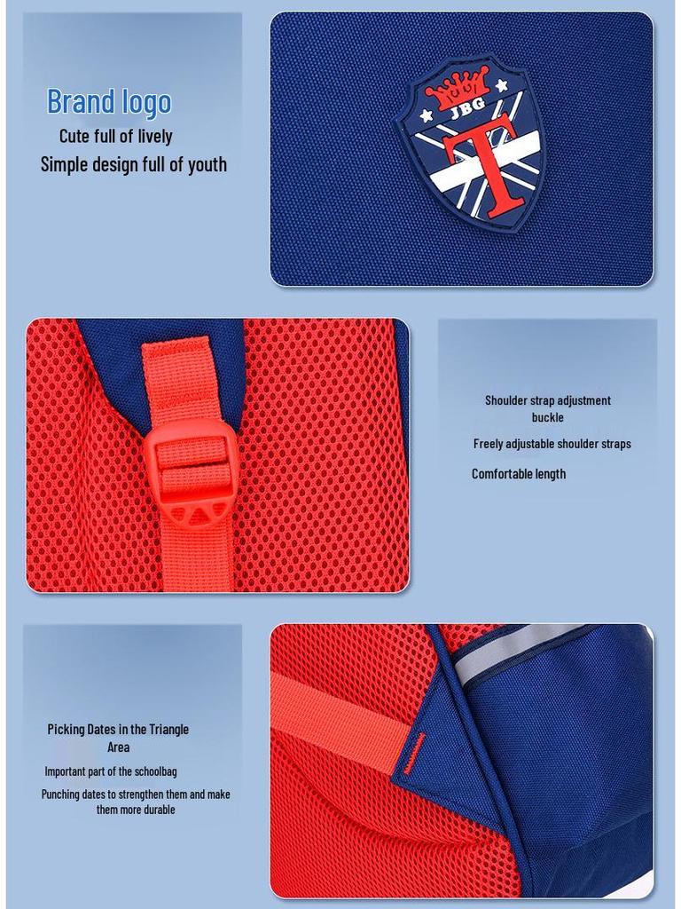 Waterproof Lightweight Backpack for Primary School Kids (Ages 6-12, Grades 1-6)