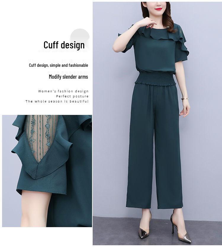 Southeast Asia Plus Size Casual Short Sleeve Sportswear Set