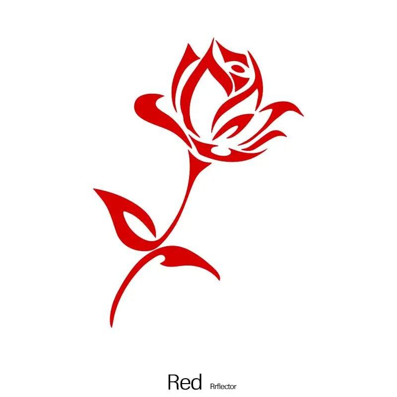 Beautiful Rose Flower Car Sticker - Enhance Your Vehicle's Look with a Waterproof Vinyl Decal!
