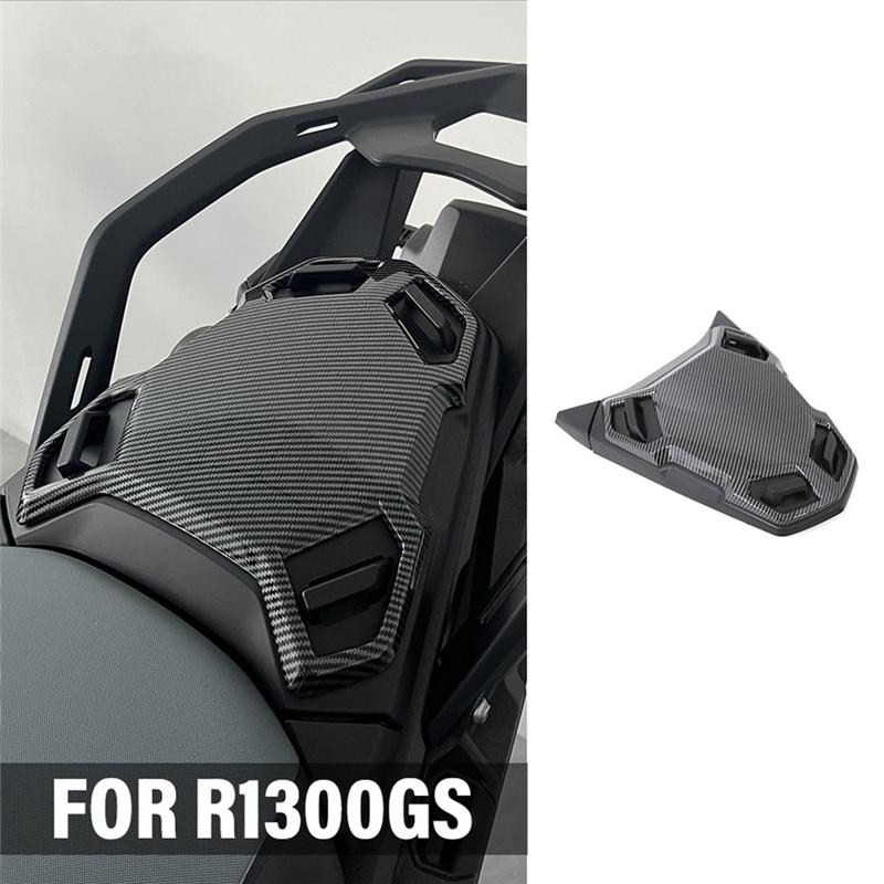 Motorcycle Rear Seat Cap Passenger Seat Back Cap Carbon Fiber Fairing Cowl For BMW R1300GS -2025 Carbon Fiber Pattern