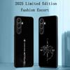 Travel Inspired Plane Patten Design Phone Case For Samsung Galaxy S26 S25 S24 S23 S22 S21 Plus Ultra Note20 Soft Black