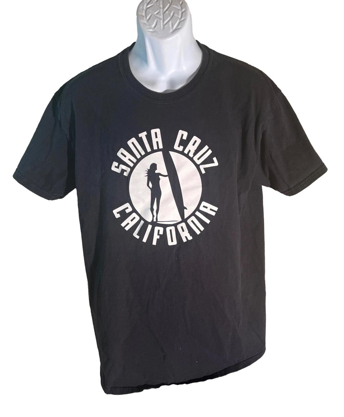 

SANTA CRUZ CALIFORNIA Junior s Short Sleeve T-Shirt Black Gildan Large S