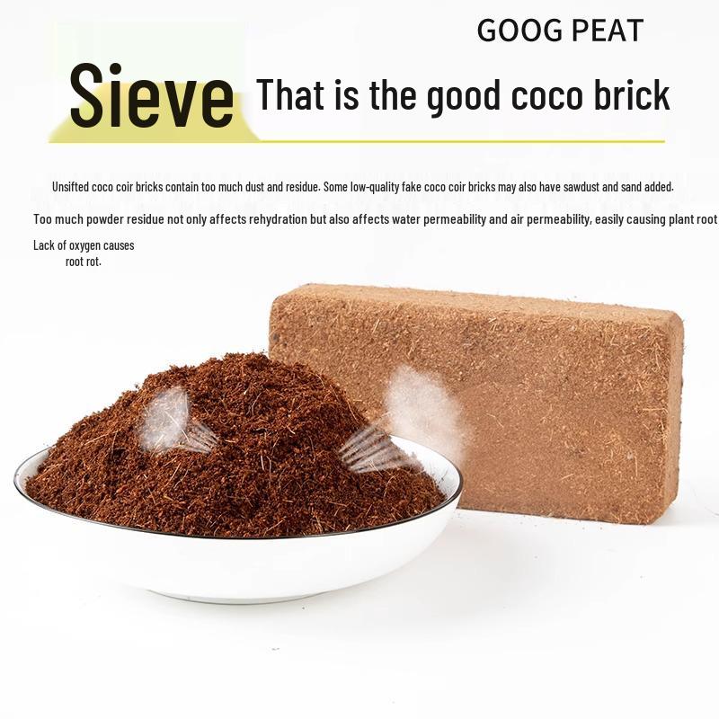 "Desalted Coconut Brick Nutrient Soil: Special for Succulents & Vegetables”