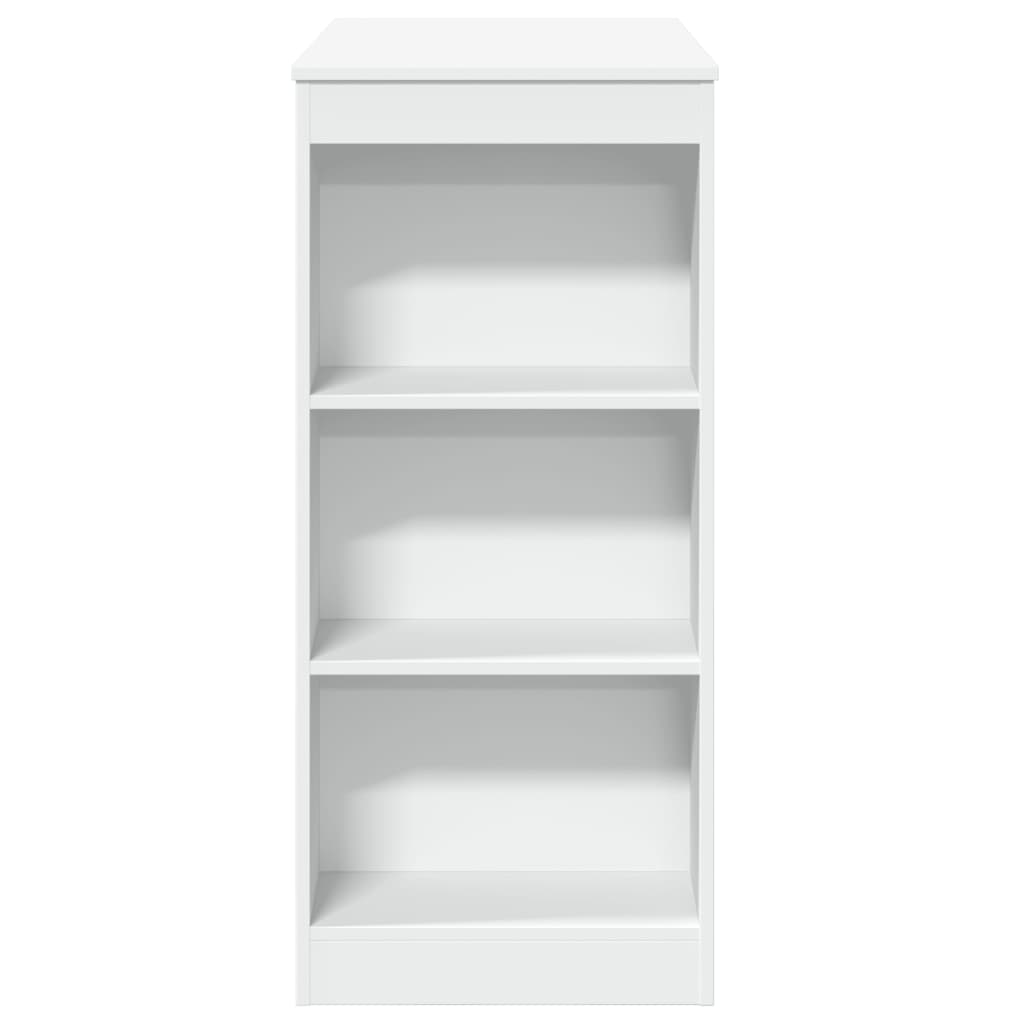 Vidaxl Stolik Barowy Z Półkami, Biały, 95X47X103,5 Cm