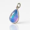 AAA+ Natural Multicolor Opal Pear Pendant 15.95 Ct Certified 925 Sterling Silver