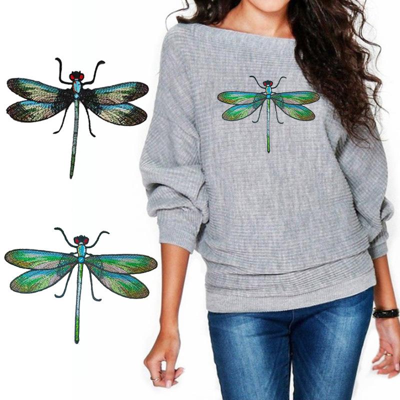 

Вышитые DIY патч аппликация аксессуары для одежды Декор наклейки стрекоза швейные принадлежности