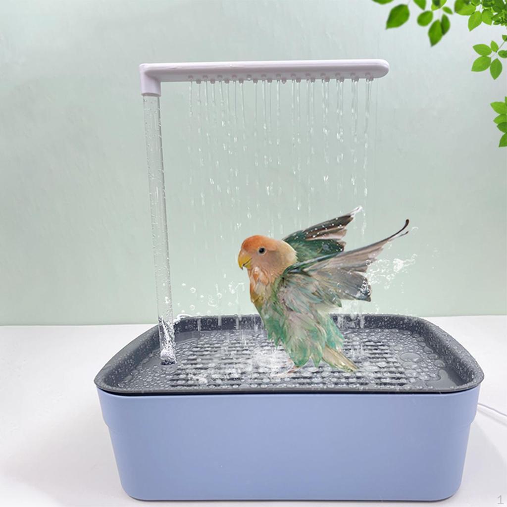 Parrot Bathtub, Bird Bath Box, 26 Holes, Bathing Gadget