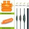 orange  Extension Cord Safety Cover with Waterproof Seal, Weatherproof Electrical Connection Box to Protect Outdoor Outlet, Plug