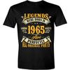 Sweet Gisele 60th Birthday Shirt for Men, Legends Were Born In 1965, Vintage 60 Years Old T-Shirt Black XX-Large