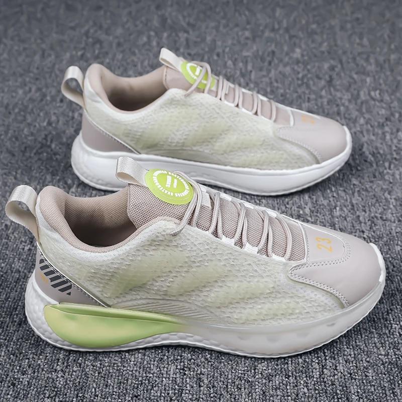 

Autumn Spring Men s Tennis Sports Shoes Male Students Black White Walking Running Travel Casual Sneakers Cushiing Trainers 46 бежевий