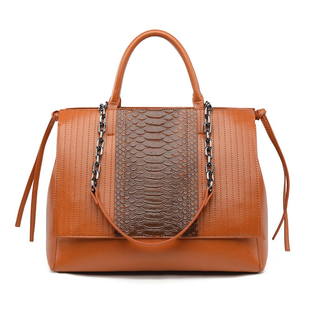 

Сумка-тоут осень и зима узор крокодила женская сумочка большая вместимость высококлассная женская сумка модная тисненая сумка через плечо