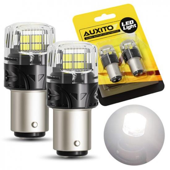 AUXITO 1157 LED Tail Brake Stop Reverse Parking Turn Signal DRL Light Bulb White
