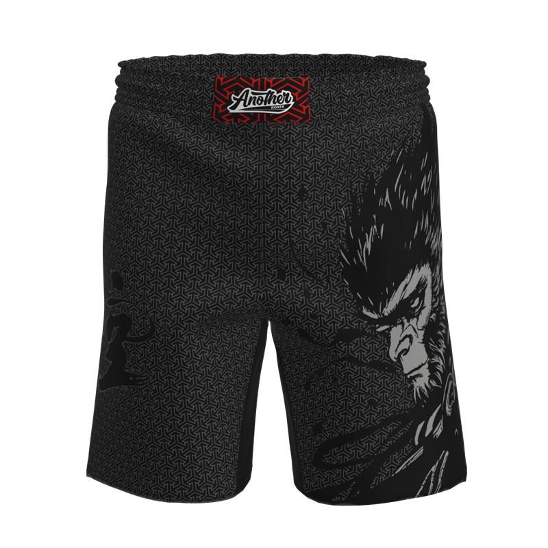 Mens MMA Shorts 4-Way Stretch Grappling BJJ Training Fighting Competition